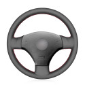 Custom Hand Sewing Artificial Leather Steering Wheel Covers for Volkswagen Bora 2001-2005