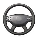 for Mercedes Benz S-Class 2006-2008 Customize Hand-Stitched Car Steering Wheel Cover 