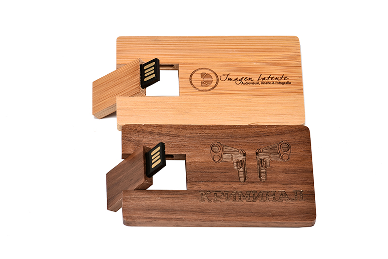 W-201 Card Wood USB Flash Drive