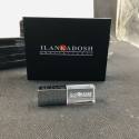 silver crystal usb with black gift box