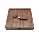 walnut photo wooden box