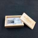 maple wood box for crystal usb drive