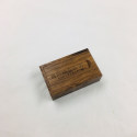 walnut box with laser logo