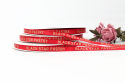 The Hot Red Satin Ribbons foil gold printing for Spring Festival