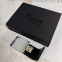 Photography Leather usb boxes with embossed logo U-315