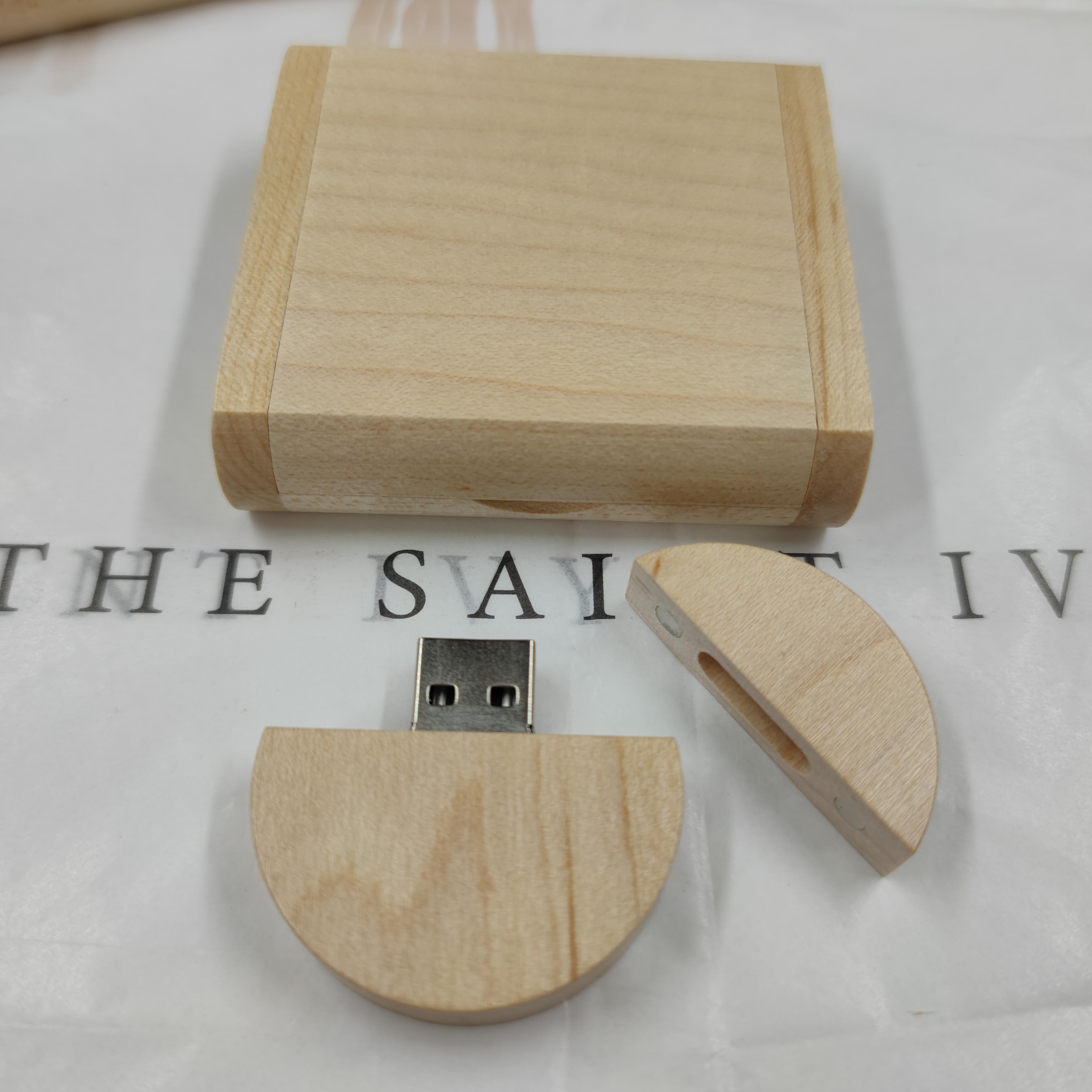 New Order:Wooden Round USB’s with Wooden Boxes