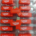 Red Plastic Swivel Memory Sticks as promotional corporate gift