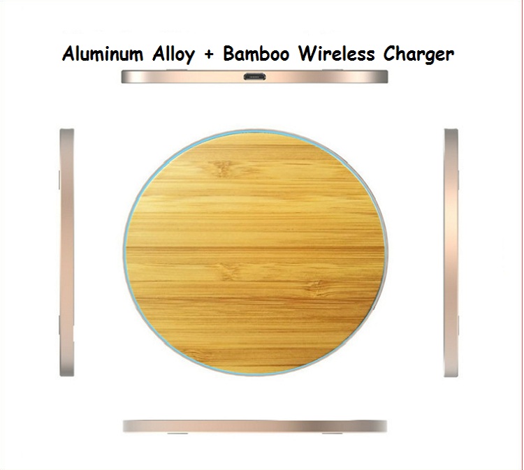 Round Wooden Wireless Charger 15W