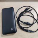 20,000mAh Power Bank with Fast charge cable- Black