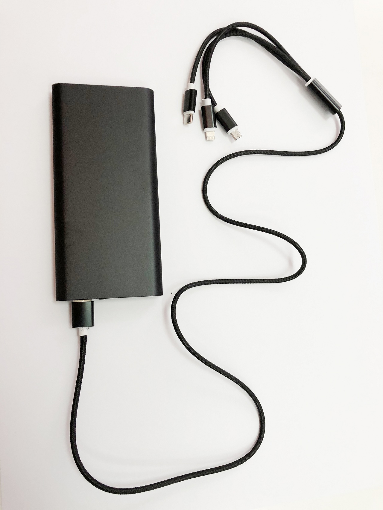 20,000mAh Power Bank with Fast charge cable- Black