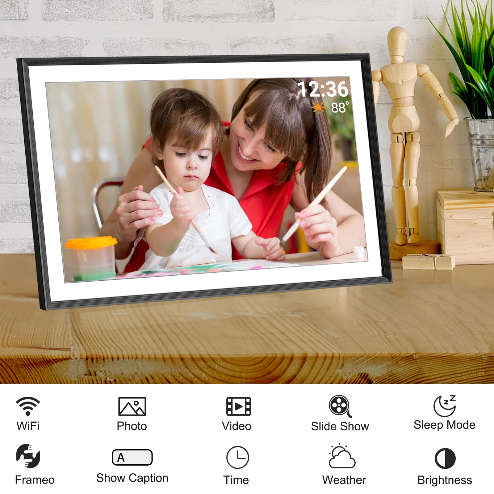 New Wifi Smart Digital Photo Frame 10.1 inch 15.6 inch with 32GB memory