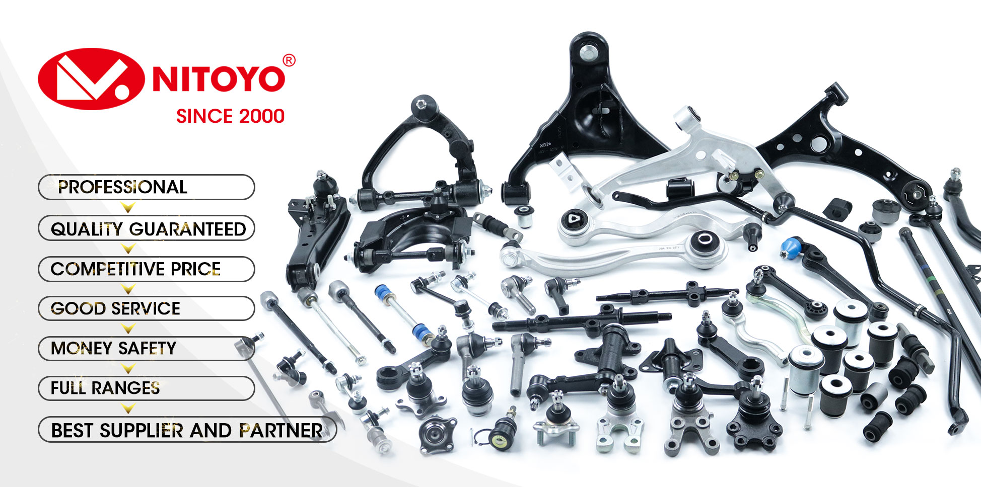 NITOYO Full Ranges Car Suspension Parts Control Arm Kit upper control arm For Tesla Model X