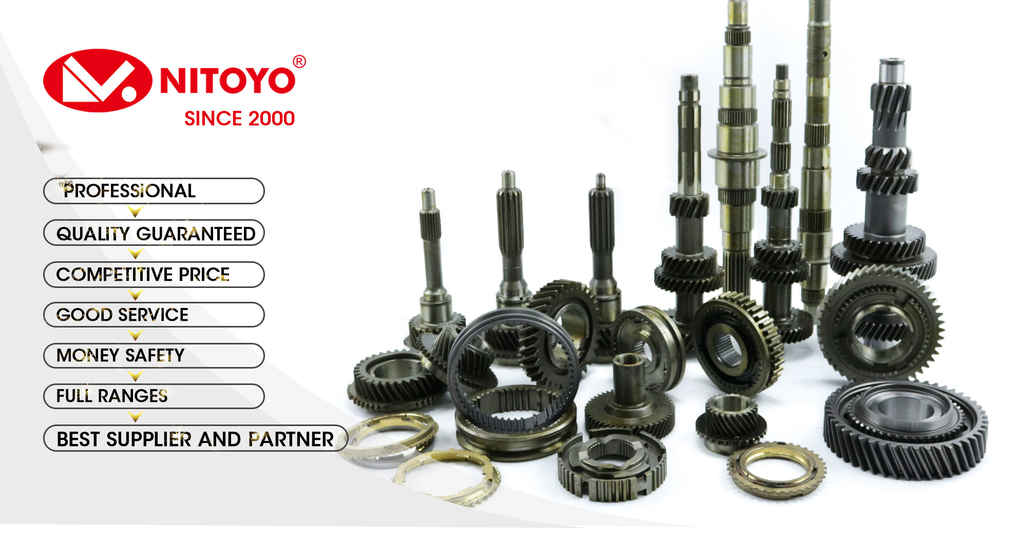 NITOYO Transmission Gearbox Parts Used For TOYOTA VIGO 1KZ 