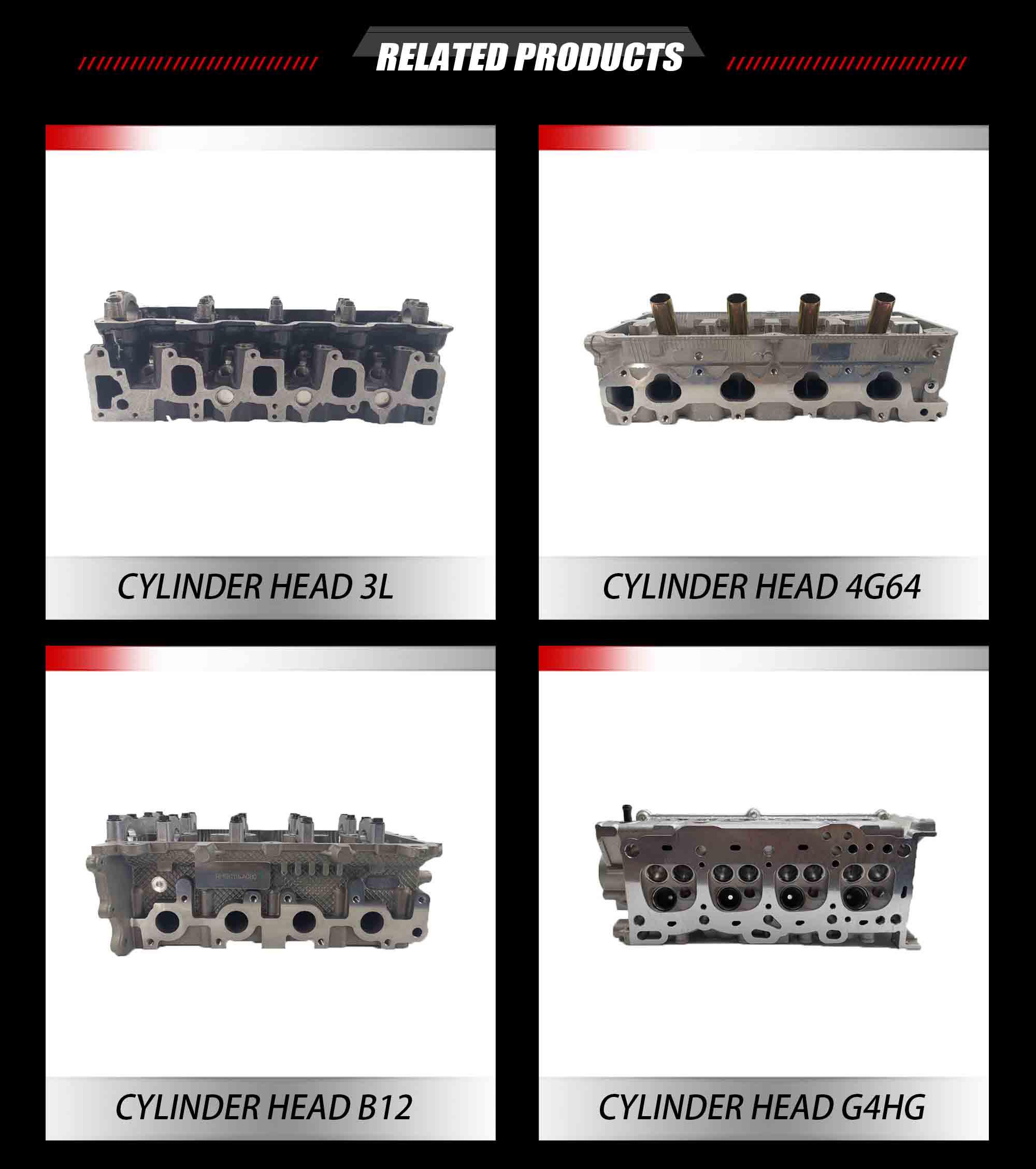 Cylinder Head Used For Toyota Hilux 3L 