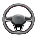 for Volkswagen Golf 8 2020 Passat Alltrack Variant 2019-2020 Leather Black Suede Car Steering Wheel Cover 