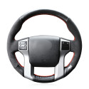 for Toyota Land Cruiser Prado Tundra Tacoma 4Runner Sequoia 2014-2020 Leather Car Steering Wheel Cover 