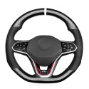 Leather Car Steering Wheel Cover for olkswagen VW Golf GTI 8 2020 2021 2022