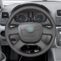 Hand stitching Steering Wheel Cover for Skoda Octavia Citigo Roomster Fabia Superb Yeti 2009-2013