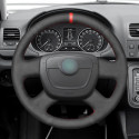Hand stitching Steering Wheel Cover for Skoda Octavia Citigo Roomster Fabia Superb Yeti 2009-2013