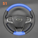 Hand Sew Steering Wheel Cover for Toyota Avensis Camry Verso Avalon Previa Harrier Noah Premio 2013-2020
