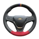 For CHEVROLET MALIBU EQUINOX 2016-2021 Hand Sewing Steering Wheel Cover