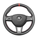 for Skoda Fabia Citigo Karoq Rapid Kodiaq Scala Octavia Roomster Superb Yeti 2013-2019 Steering Wheel Cover