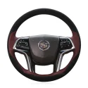 For Cadillac SRX XTS 2013-2017 Car Interior Accessories Custom Hand Stitching Steering Wheel Cover 