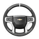 For CHEVROLET BLAZER SILVERADO 2019-2022 Hand Sewing Leather Steering Wheel Cover