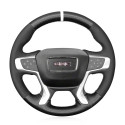 For GMC SIERRA 2007-2013 Hand Sewing Leather Steering Wheel Cover