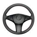  For Mercedes-Benz C180 C200 C350 C300 CLS 280 300 350 500 GLK 300 2008-2010 Customize Black Leather Steering Wheel Cover