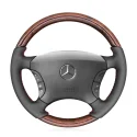 For MERCEDES BENZ W220 W215 CL500 2000-2005 Customize Hand Sewing Steering Wheel Cover