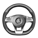 for Mercedes Benz CLA CLS GLA GLC GLE GLS AMG 2016 2017 2018 2019 Hand Stitch Steering Wheel Cover 