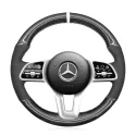 For Mercedes Benz A-Class B-Class C-Class 2019 2020 Hand Sewing Leather Car Steering Wheel Cover 