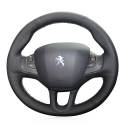 For Peugeot 208 Peugeot 2008 Customize Hand-Stitched Car Steering Wheel Cover
