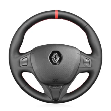 MEWANT --- for Renault Clio 3 2005-2013 Car Steering Wheel Cover  Installations 