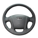 Hand Stitching Customized Leather Steering Wheel Cover Wrap for Kia Sportage 2 2005-2010