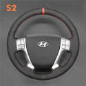 Hand Stitched Mewant Steering Wheel Cover for Hyundai Veracruz ix55 2007-2013