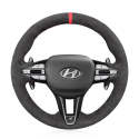 MEWANT Customized DIY Steering Wheel Cover Kit for Hyundai Veloster N i30 N 2018 2019 2020 2021