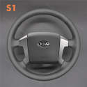 Custom Hand Sewing Steering Wheel Cover for Kia Sorento 2003-2009