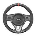 Custom Hand Sewing Steering Wheel Cover for Kia Sportage Niro Optima 2016-2022
