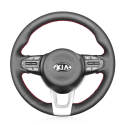 Hand Stitched Steering Wheel Cover for Kia Picanto 3 Rio 4 Stonic 2017-2022