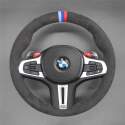 For BMW (M Sport) M3 M4 M5 M8 F80 F82 F90 F91 F96 F97 F98 G30 G31 G32 X3 X4 X5 X6 M Custom hand sewing steering wheel Cover (3)