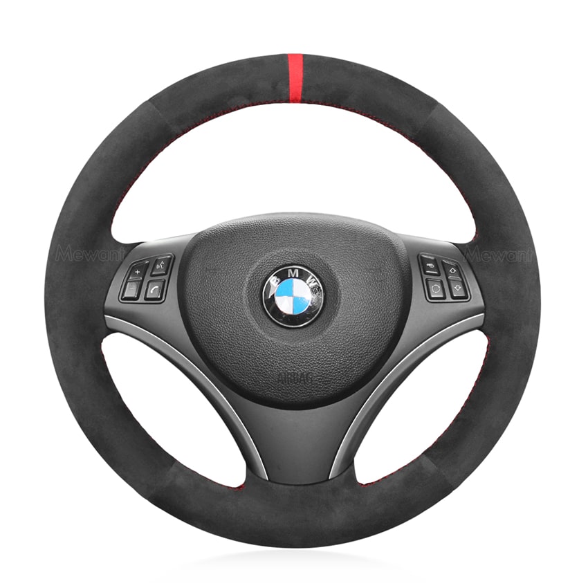 MEWANT Hand Stitch Car Steering Wheel Cover for Toyota Yaris GR