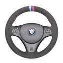 For BMW E81 E82 E84 E87 E88 E90 E91 E92 E93 X1 2005-2013 Hand Stitching Steering Wheel Cover