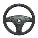 For BMW E36 E46 E39 Z3 1995 1996 1997 1998 1999 2000 Hand Stitching Design Customized Leather Car Steering Wheel Covers DIY 
