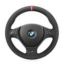 For BMW X5 X6 X6 M E70 E71 M50d SPORT Hand Stitching Car Steering Wheel Cover Leather 