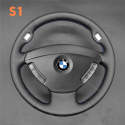 For BMW BMW E65 E66 2006-2008 Custom Steering Wheel Cover DIY (2)