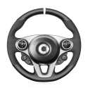 for Smart New Fortwo Forfour 2015 2016 2017 Hand Stitched Car Steering Wheel Cover 