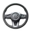 Car Accessories Custom Hand Sewing Steering Wheel Cover For Mazda 2 2008-2014 