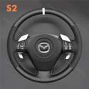 Custom Hand Sew Steering Wheel Cover for Mazda RX-8 RX8 2003-2008 (1)